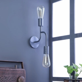 Flute Grey Metal Wall Light by SS Lightings decorative ceiling fixture