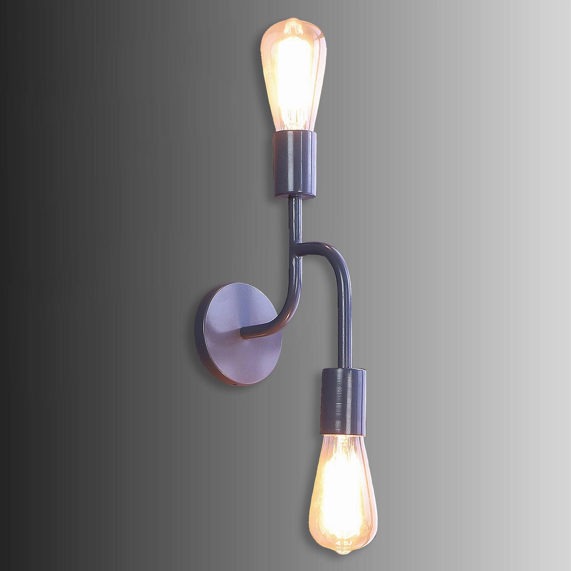 Flute Grey Metal Wall Light by SS Lightings