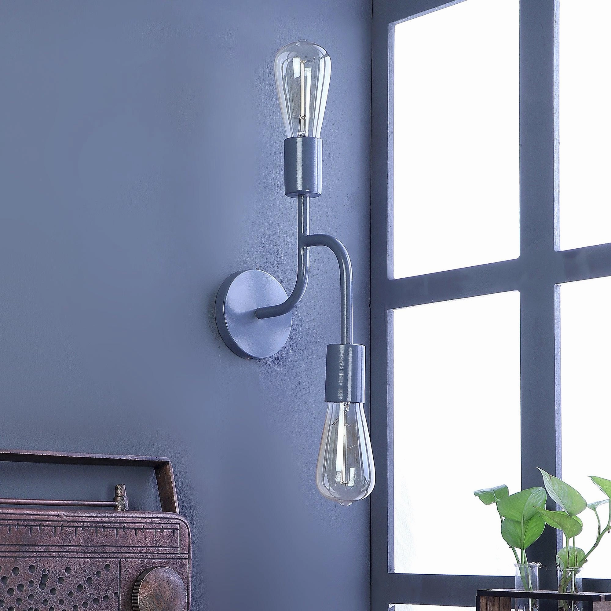 Flute Grey Metal Wall Light by SS Lightings decorative ceiling fixture