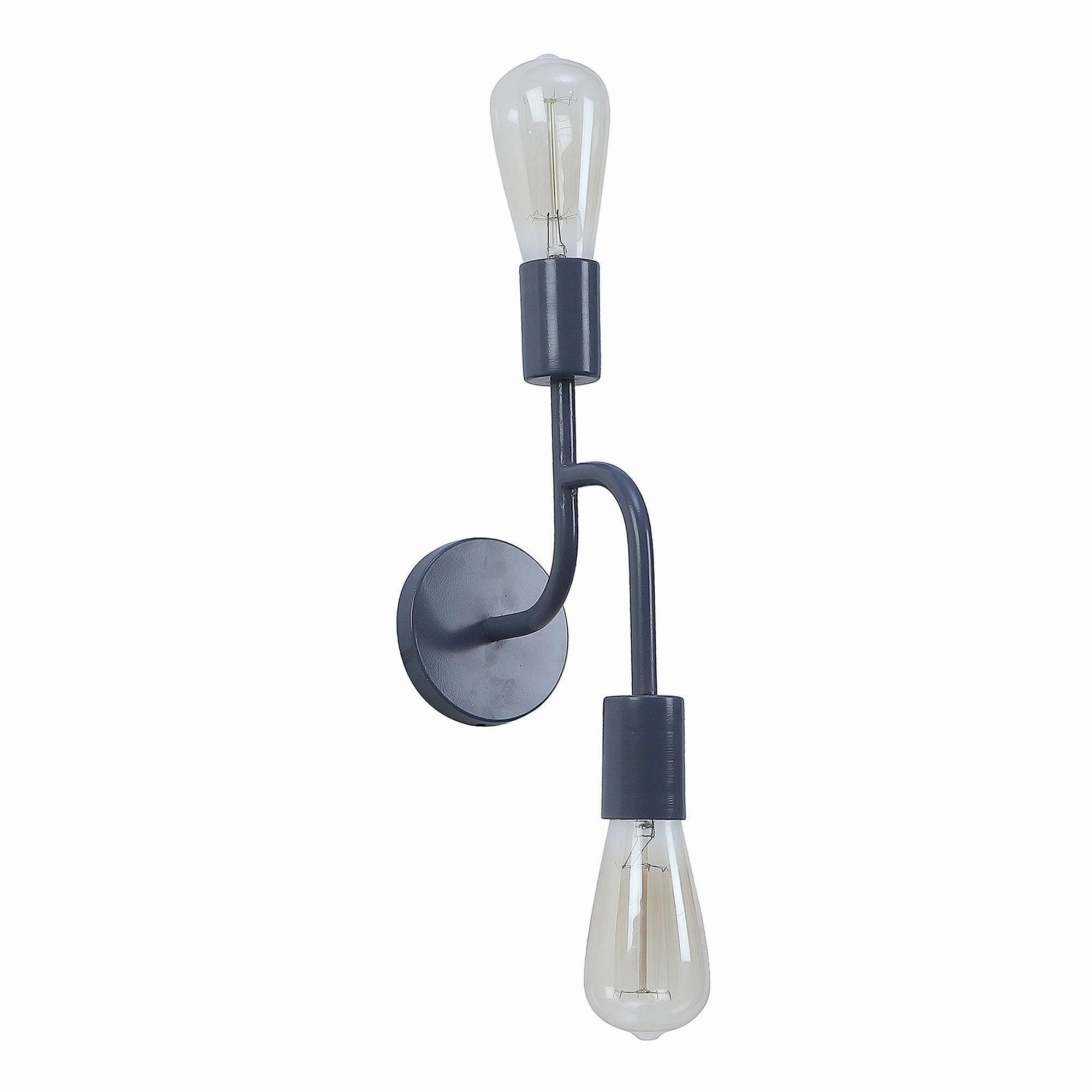 Flute Grey Metal Wall Light by SS Lightings