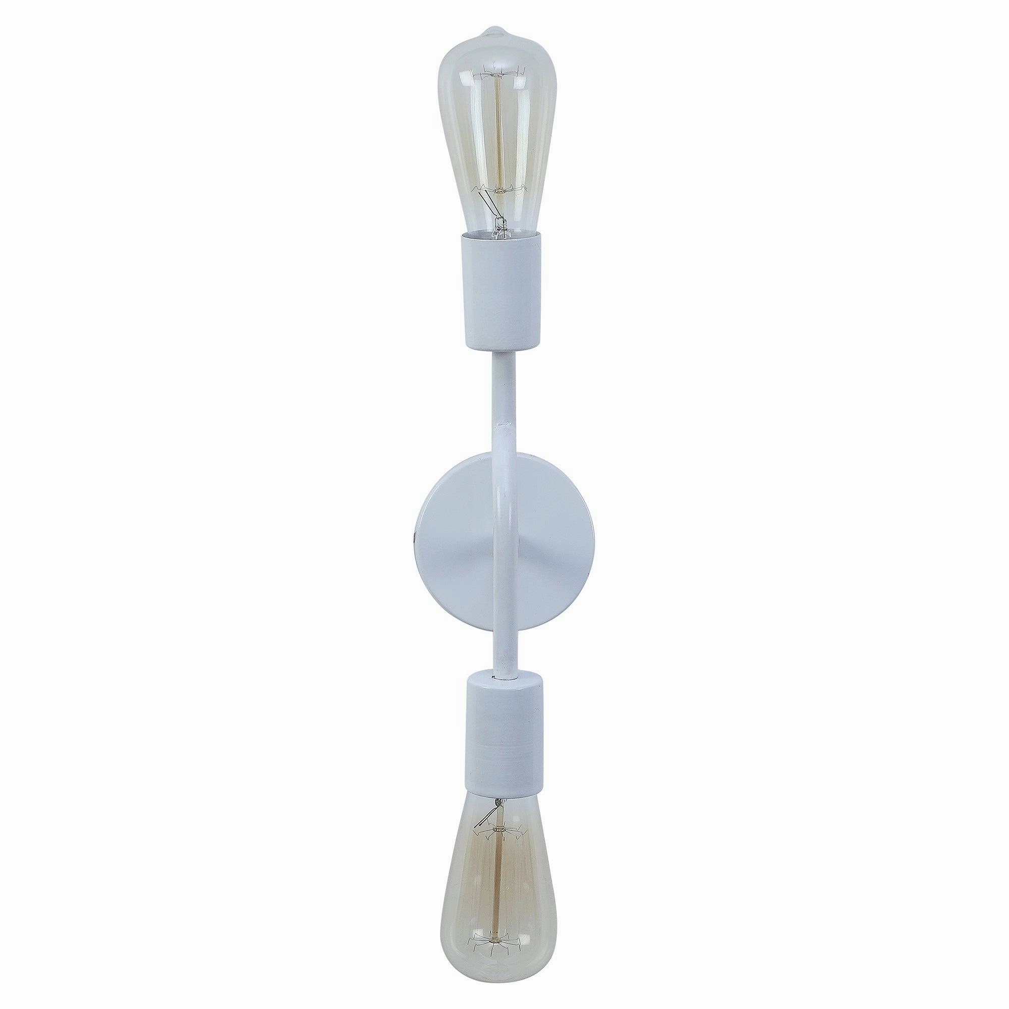 Flute White Metal Wall Light by SS Lightings