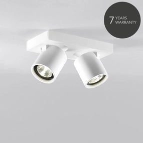 Focus 2 Spots Hvid LED tall arc lamp for living room