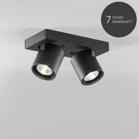 Focus 2 Spots Sort LED tall arc lamp for living room
