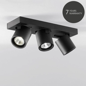 Focus 3 Spots Sort LED tall arc lamp for living room