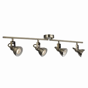 Focus 4 Light Antique Brass Adjustable Spotlights tall arc lamp for living room