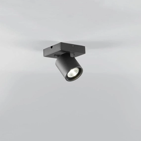 Focus Mini 1 LED Sort - 2700K - LIGHT-POINT tall arc lamp for living room