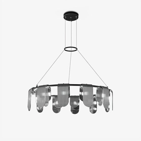 Folioles Brass Chandelier minimalist reading light