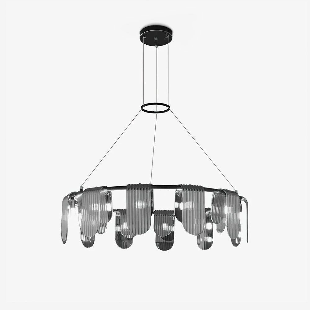 Folioles Brass Chandelier minimalist reading light