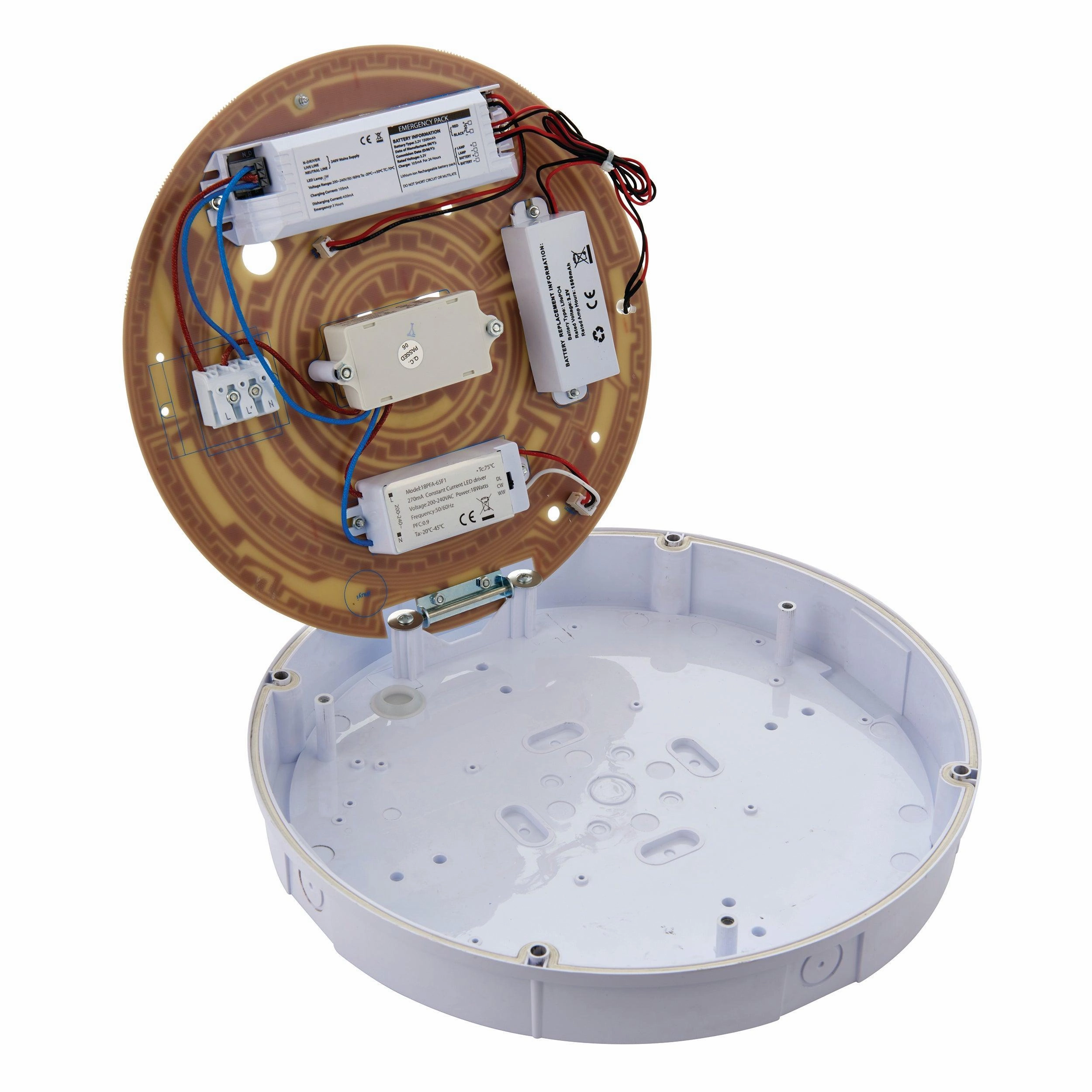 Forca CCT LED Bulkhead Emergency & Microwave Sensor IP65 18W