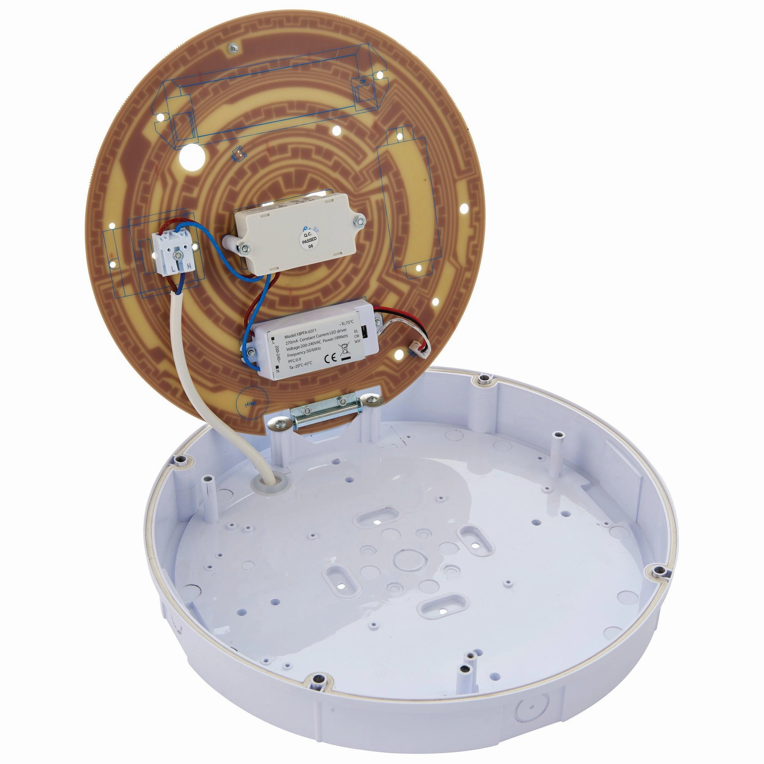 Forca LED Bulkhead with Microwave Sensor IP65 18W - CCT