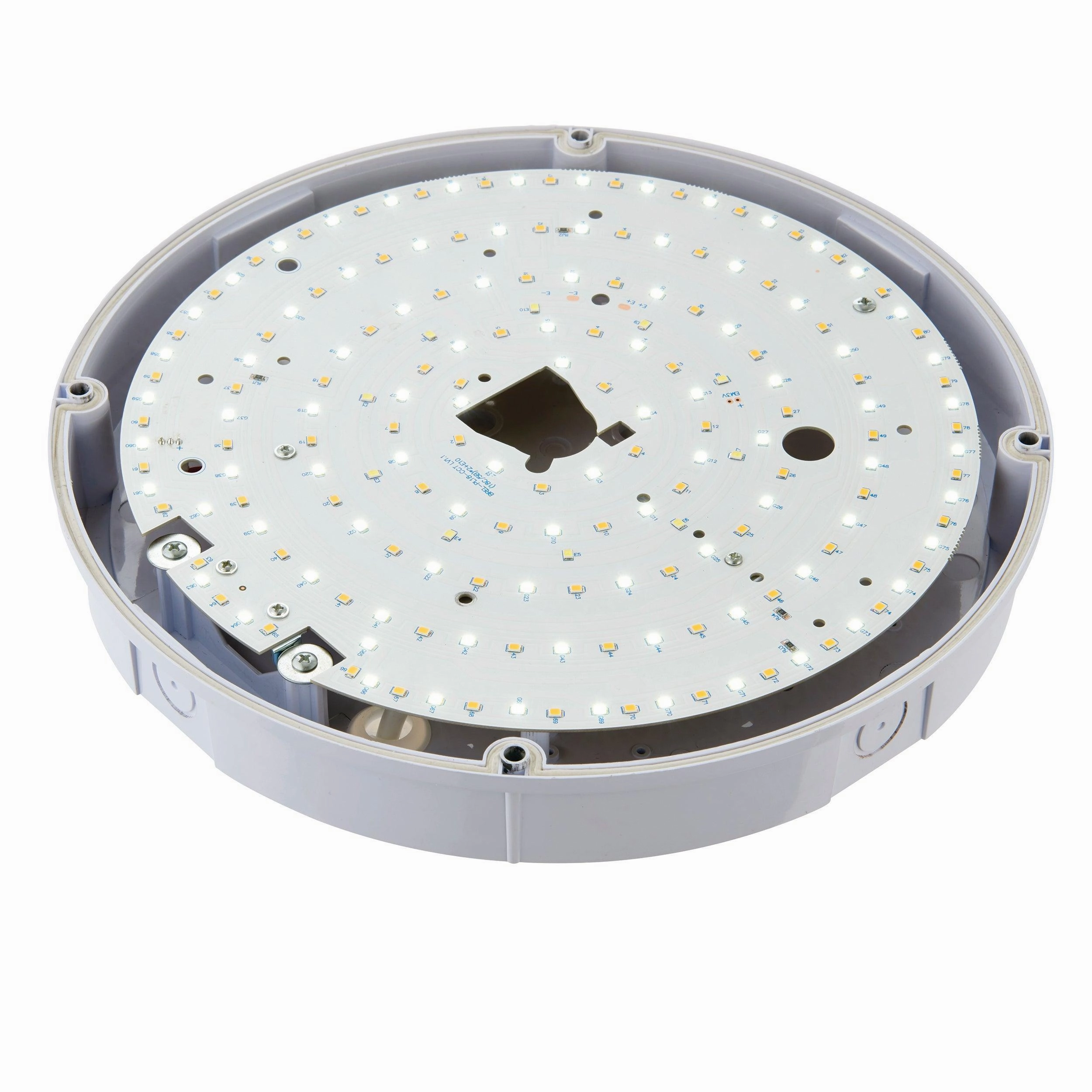 Forca White Outdoor Flush Bulkhead Light IP65 18W - CCT
