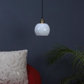 Formul White Metal Hanging Light by SS Lightings decorative ceiling fixture