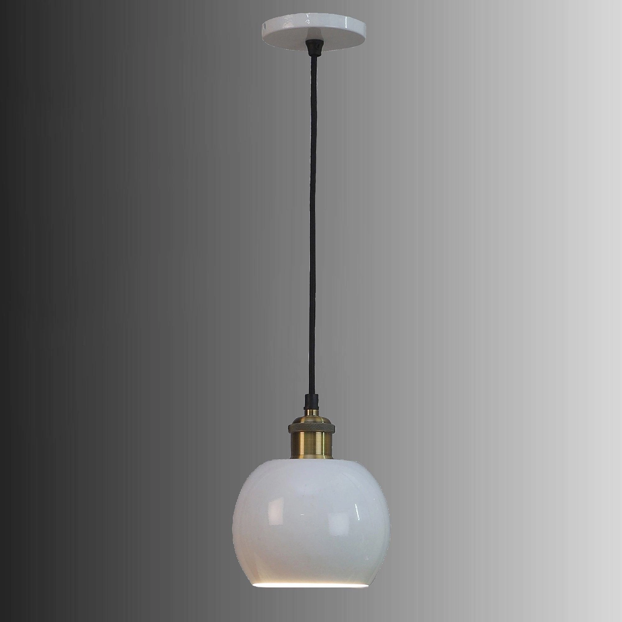 Formul White Metal Hanging Light by SS Lightings