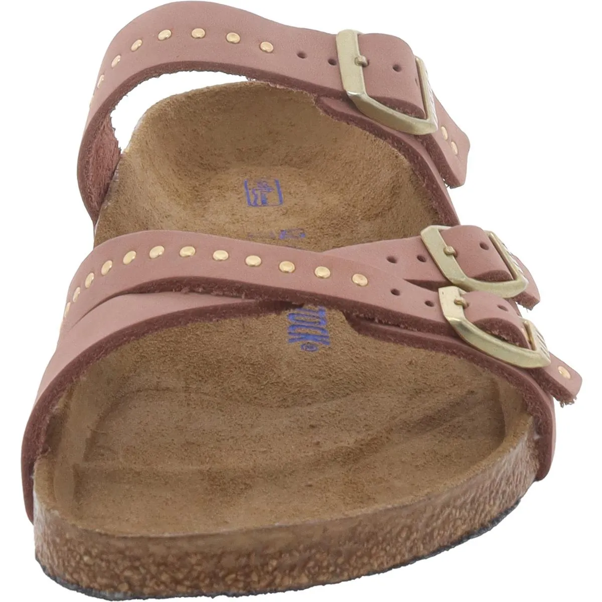 Franca Womens Leather Strappy Footbed Sandals