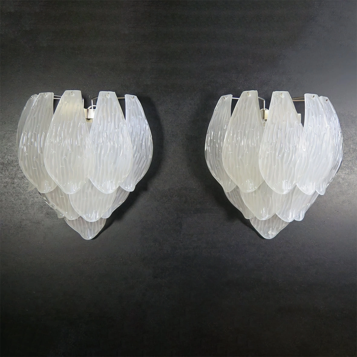 Frosted Petal Wall Light