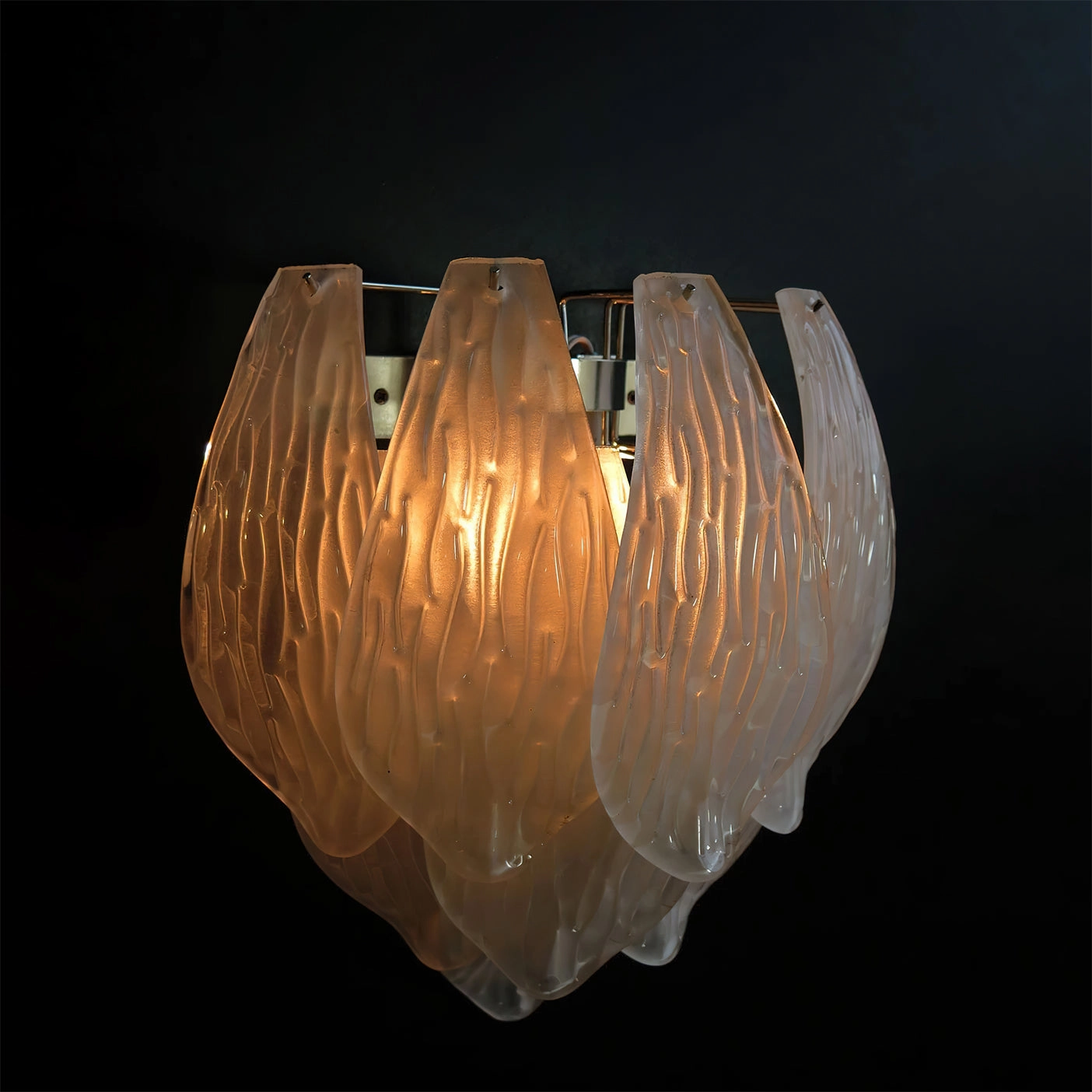 Frosted Petal Wall Light