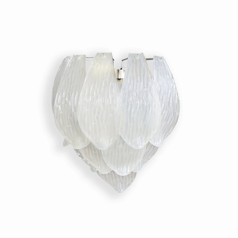 Frosted Petal Wall Light