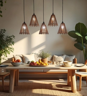Funnel Brown 5 Series Hanging Lamp (BULB NOT INCLUDED) decorative ceiling fixture
