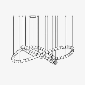 Gabriel Chandelier C minimalist reading light