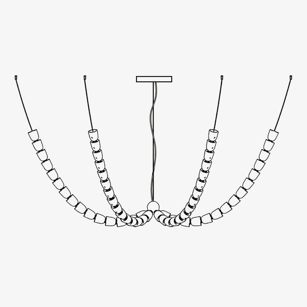 Gabriel Chandelier K minimalist reading light