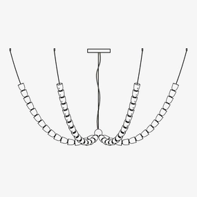 Gabriel Chandelier K minimalist reading light