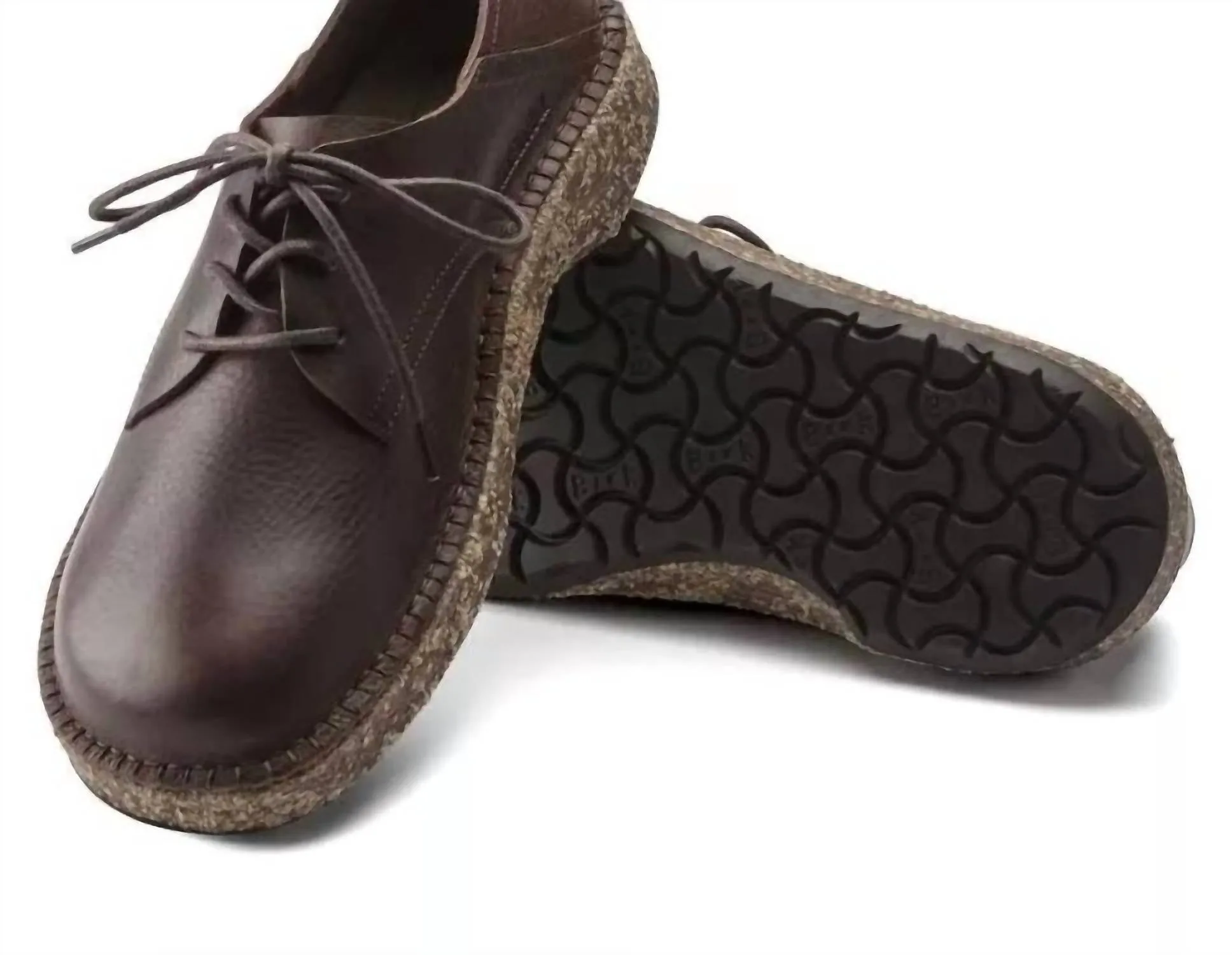 Gary Lace-Up Shoe - Regular Width In Vintage Wood Roast