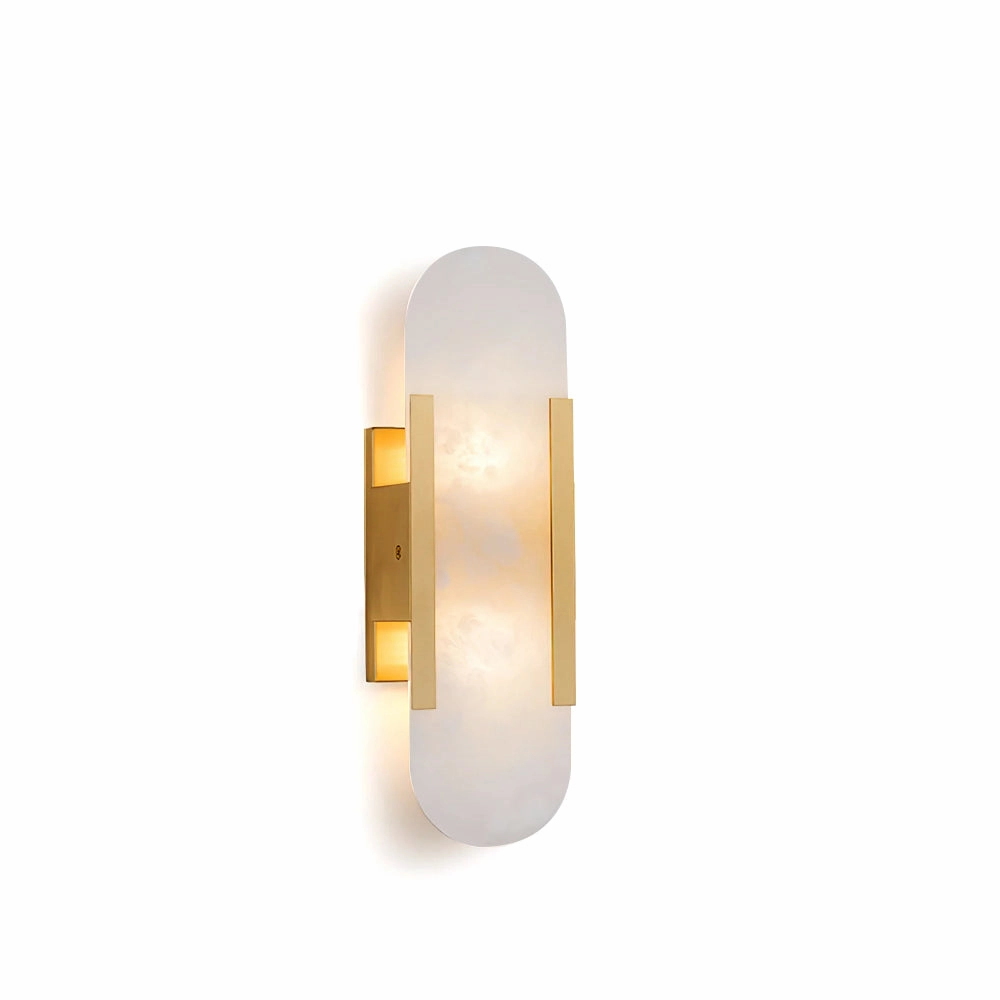 Geometric Harmony Alabaster Wall Lamp