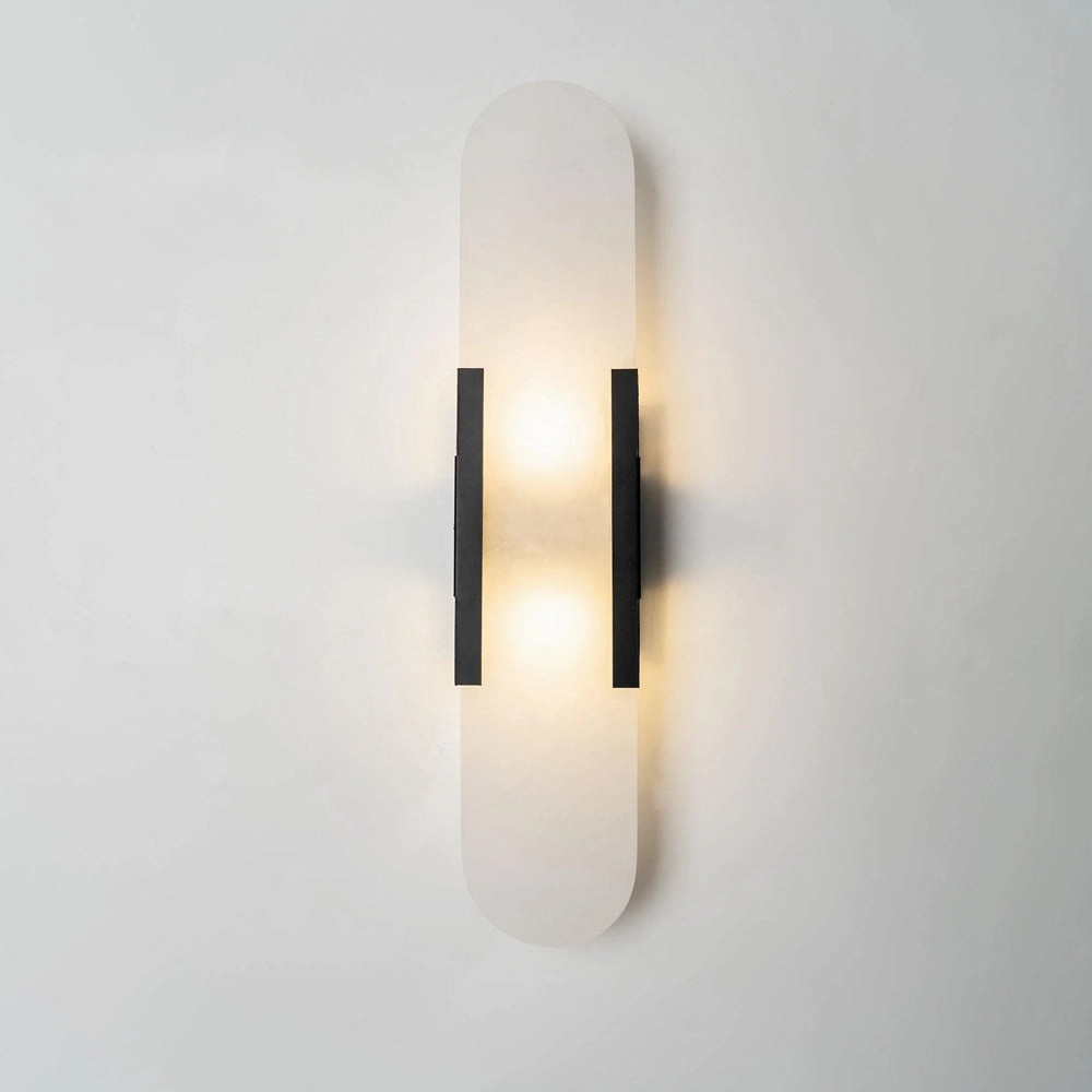 Geometric Harmony Alabaster Wall Lamp