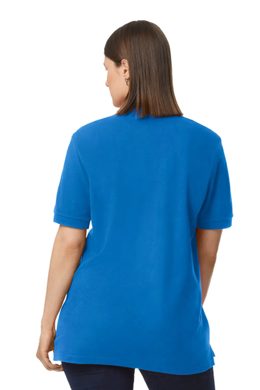 Gildan Mens Double Pique Short Sleeve Polo Shirt - Royal Blue  Affordable Clothing Gildan