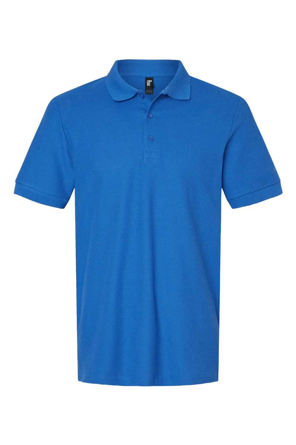 Gildan Mens Double Pique Short Sleeve Polo Shirt - Royal Blue  Affordable Clothing Gildan