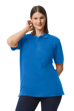 Gildan Mens Double Pique Short Sleeve Polo Shirt - Royal Blue  Affordable Clothing Gildan