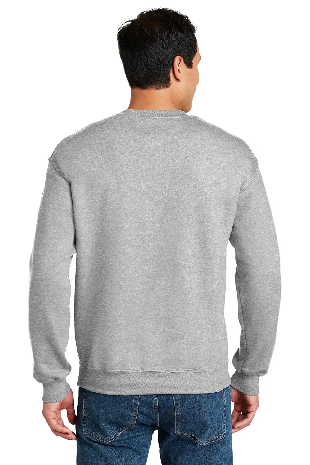 Gildan Mens DryBlend Moisture Wicking Fleece Crewneck Sweatshirt - Ash Grey  Affordable Clothing Gildan