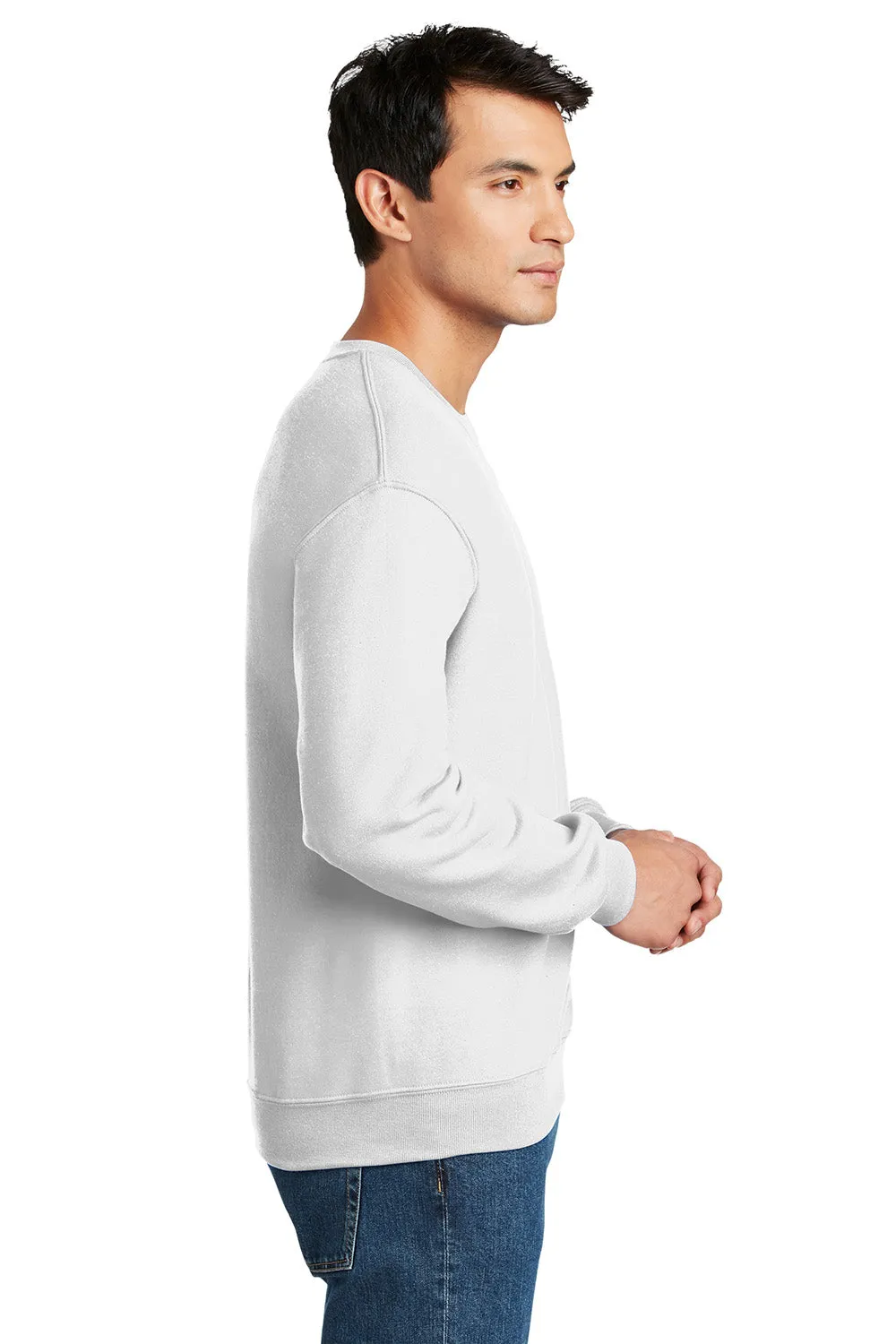 Gildan Mens DryBlend Moisture Wicking Fleece Crewneck Sweatshirt - White  Affordable Clothing Gildan