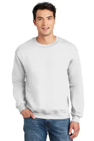Gildan Mens DryBlend Moisture Wicking Fleece Crewneck Sweatshirt - White  Affordable Clothing Gildan