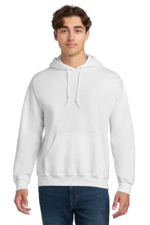 Gildan Mens DryBlend Moisture Wicking Hooded Sweatshirt Hoodie w/ Pouch Pocket - White  Affordable Clothing Gildan