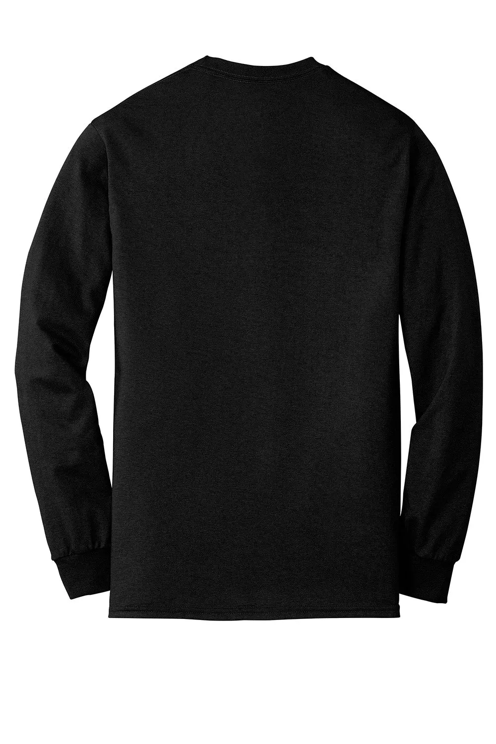 Gildan Mens DryBlend Moisture Wicking Long Sleeve Crewneck T-Shirt - Black  Affordable Clothing Gildan