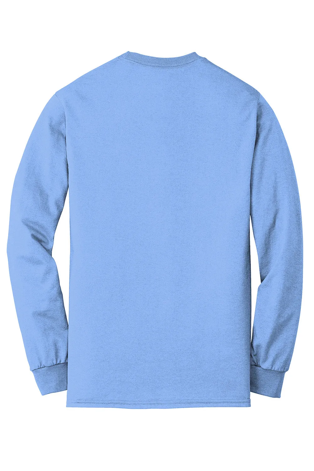 Gildan Mens DryBlend Moisture Wicking Long Sleeve Crewneck T-Shirt - Carolina Blue  Affordable Clothing Gildan