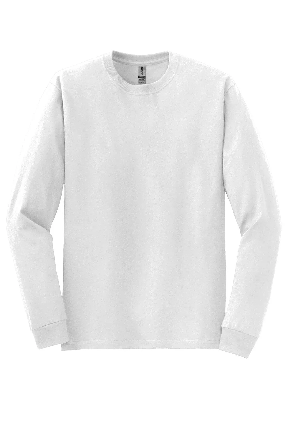 Gildan Mens DryBlend Moisture Wicking Long Sleeve Crewneck T-Shirt - White  Affordable Clothing Gildan