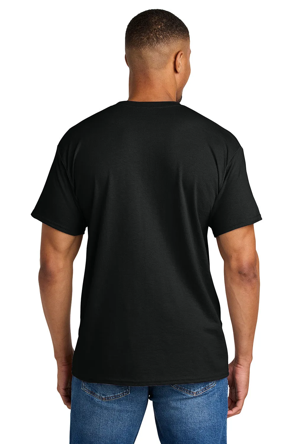 Gildan Mens DryBlend Moisture Wicking Short Sleeve Crewneck T-Shirt - Black  Affordable Clothing Gildan
