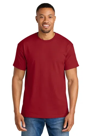 Gildan Mens DryBlend Moisture Wicking Short Sleeve Crewneck T-Shirt - Sport Scarlet Red  Affordable Clothing Gildan