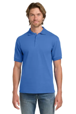 Gildan Mens DryBlend Moisture Wicking Short Sleeve Polo Shirt - Carolina Blue  Affordable Clothing Gildan