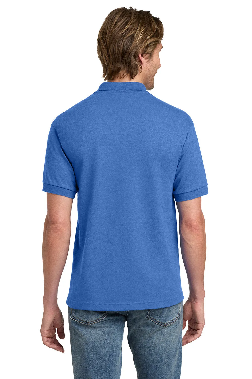 Gildan Mens DryBlend Moisture Wicking Short Sleeve Polo Shirt - Carolina Blue  Affordable Clothing Gildan