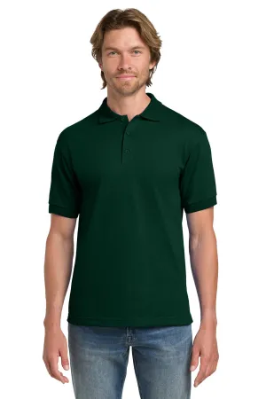 Gildan Mens DryBlend Moisture Wicking Short Sleeve Polo Shirt - Forest Green  Affordable Clothing Gildan