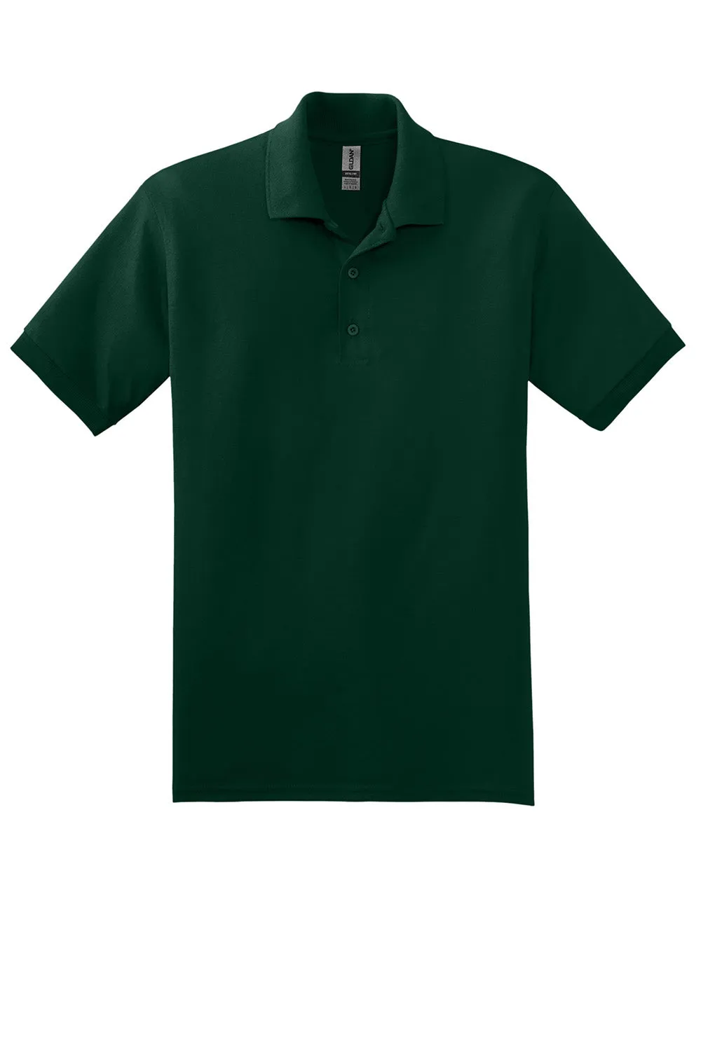 Gildan Mens DryBlend Moisture Wicking Short Sleeve Polo Shirt - Forest Green  Affordable Clothing Gildan