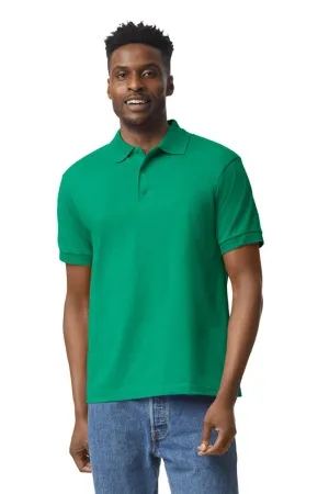 Gildan Mens DryBlend Moisture Wicking Short Sleeve Polo Shirt - Kelly Green  Affordable Clothing Gildan
