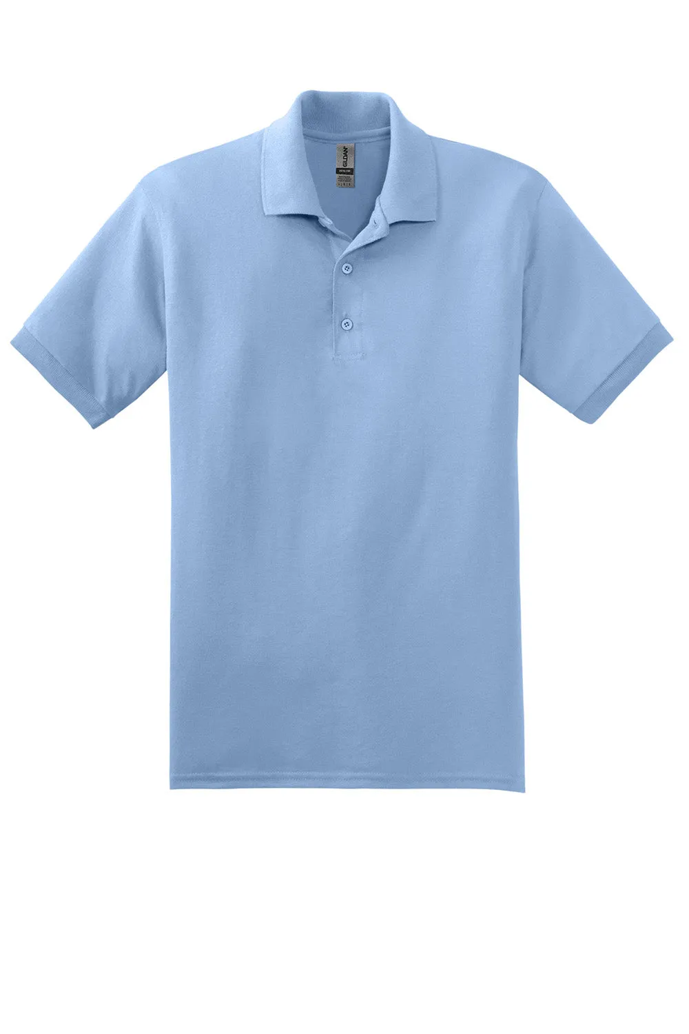 Gildan Mens DryBlend Moisture Wicking Short Sleeve Polo Shirt - Light Blue  Affordable Clothing Gildan