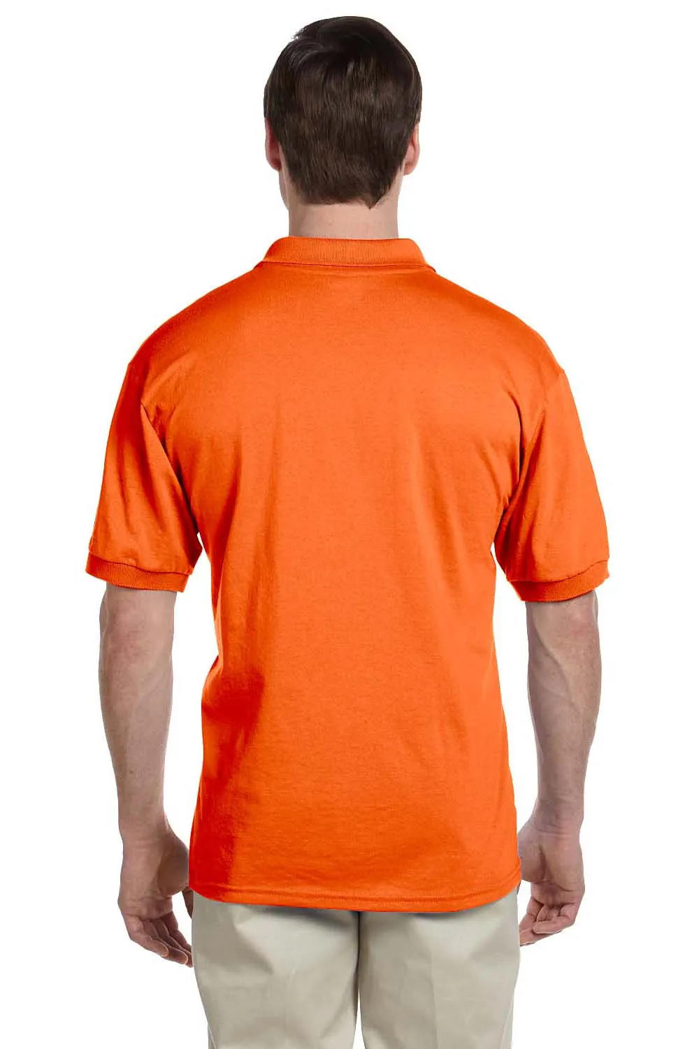 Gildan Mens DryBlend Moisture Wicking Short Sleeve Polo Shirt - Orange  Affordable Clothing Gildan