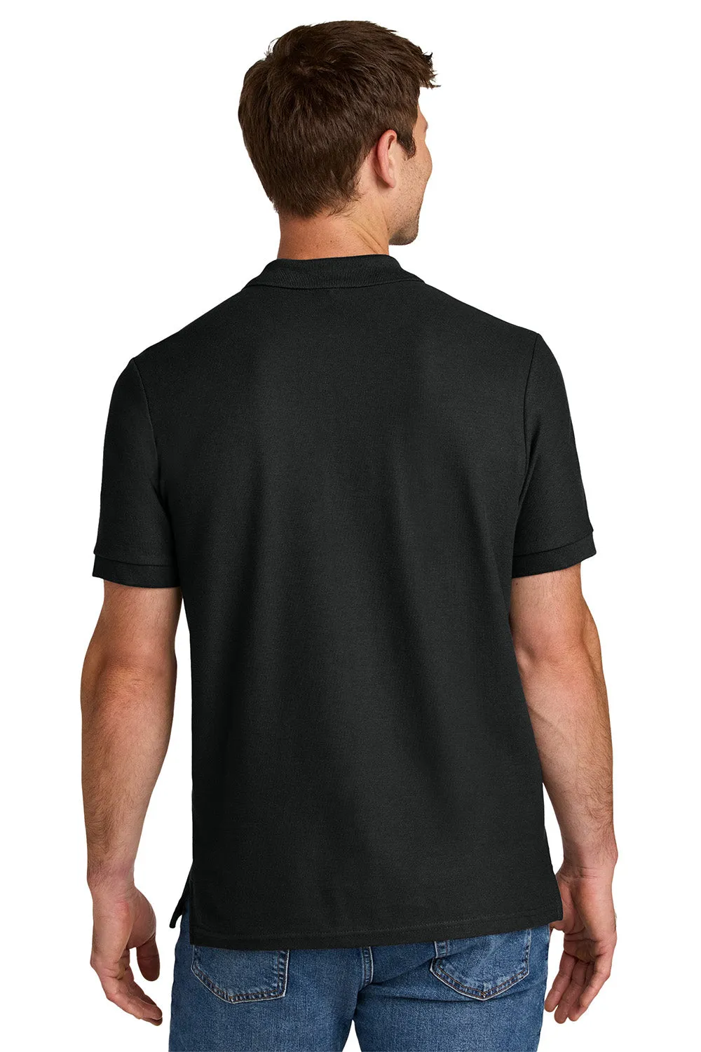 Gildan Mens Hammer Pique Short Sleeve Polo Shirt - Black  Affordable Clothing Gildan