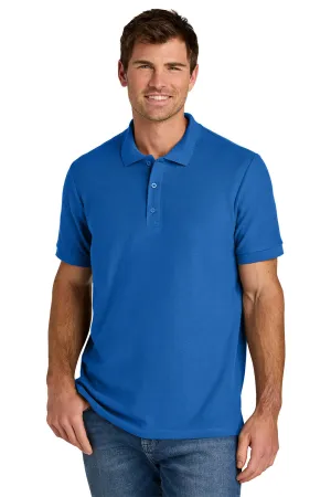 Gildan Mens Hammer Pique Short Sleeve Polo Shirt - Royal Blue  Affordable Clothing Gildan