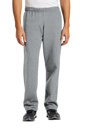 Gildan Mens Heavy Blend Open Bottom Sweatpants - Sport Grey  Affordable Clothing Gildan